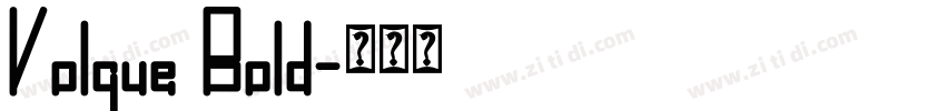 Volgue Bold字体转换